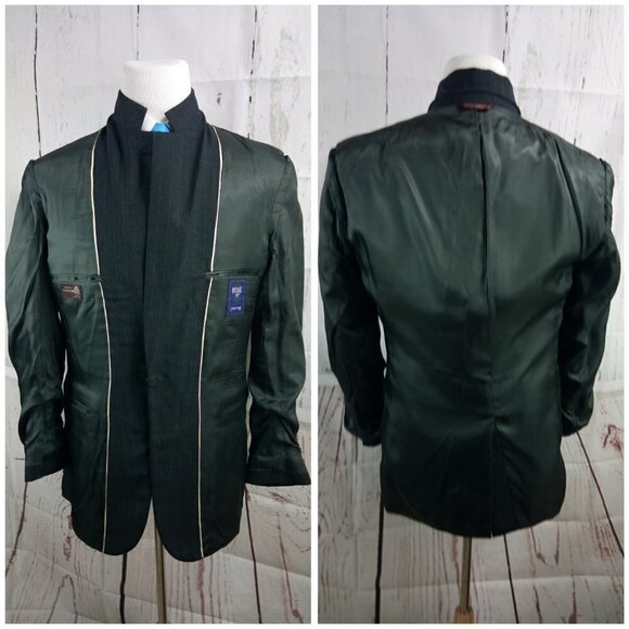 Botany 500 Couture 41R Charcoal Striped 2pc Suit - Picture 9 of 15